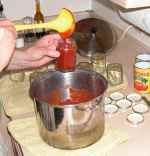 filling jars