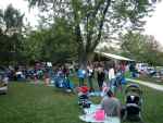 A large crowd for jazz